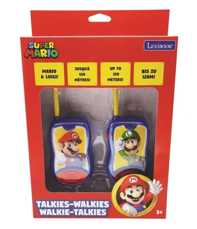 Krótkofalówki walkie talkie Super Mario ze sprzączką TW12NI - Lexibook