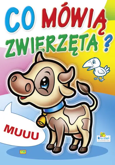 Książeczka harmonijkowa. Co mówią zwierzęta? Krówka 819