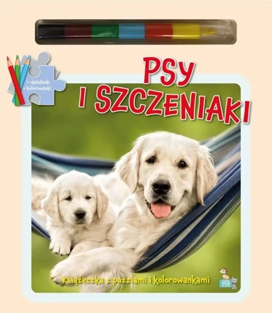 Książeczka z puzzlami Psy i szczeniaki - Opracowanie zbiorowe