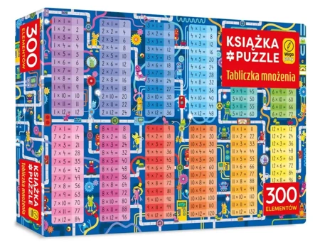 Książka i puzzle Tabliczka mnożenia 300 elementów - Sam Smith