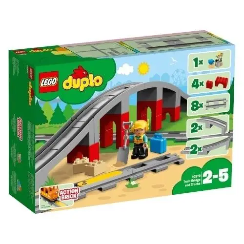 LEGO(R) DUPLO 10872 Tory kolejowe i wiadukt