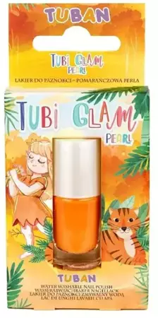 Lakier do paznokci Tubi Glam pomarańczowy perłowy - Tuban