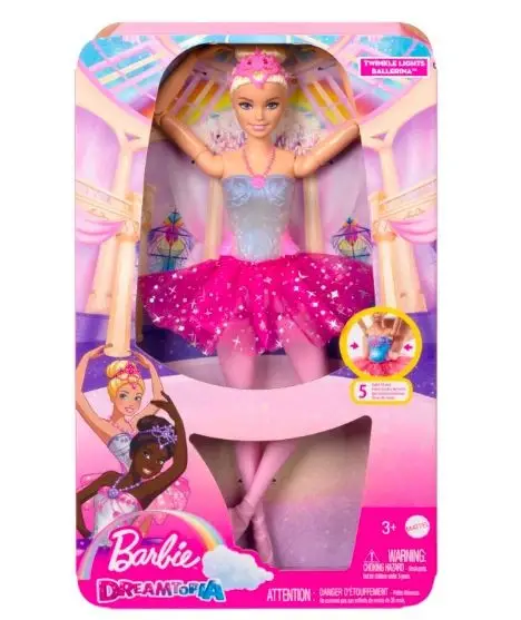 Lalka Barbie Baletnica Magiczne Światła - Mattel