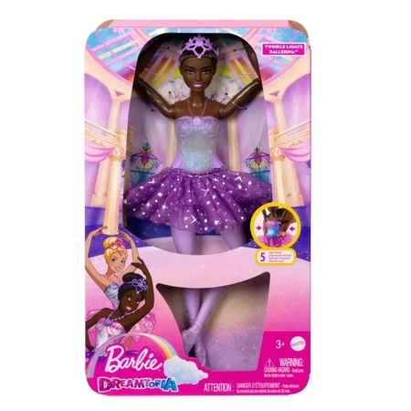 Lalka Barbie Dreamtopia Baletnica Magiczne światełka Brunetka - Mattel