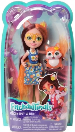 Lalka Enchantimals + Zwierzątko, Felicity Fox - Mattel