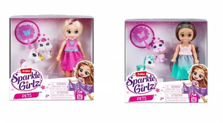 Lalka Księżniczka 4,7 cala ze zwierzątkami - ZURU Sparkle Girlz