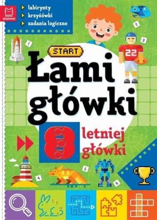 Łamigłówki 8-letniej główki. Labirynty.. w.2 - praca zbiorowa