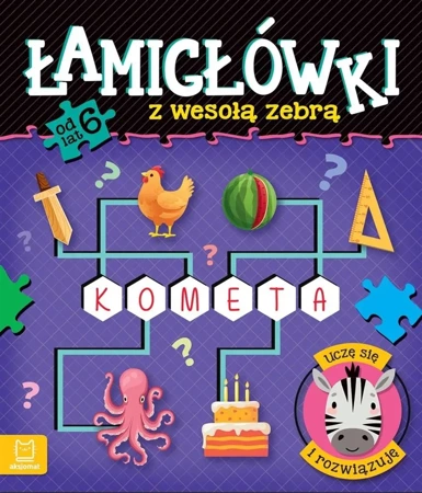 Łamigłówki z wesołą zebrą. Uczę się i rozwiązuję - Beata Karlik