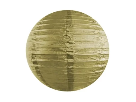 Lampion papierowy złoty 35cm - PartyDeco