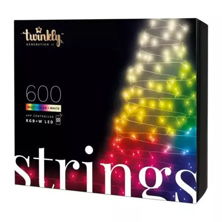 Łańcuch świetlny. Twinkly Strings 600 LED RGB-W 48 m