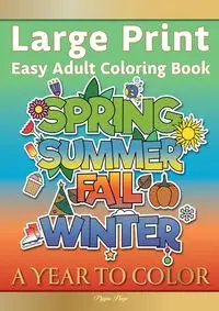 Large Print Easy Adult Coloring Book A YEAR TO COLOR - Page Pippa