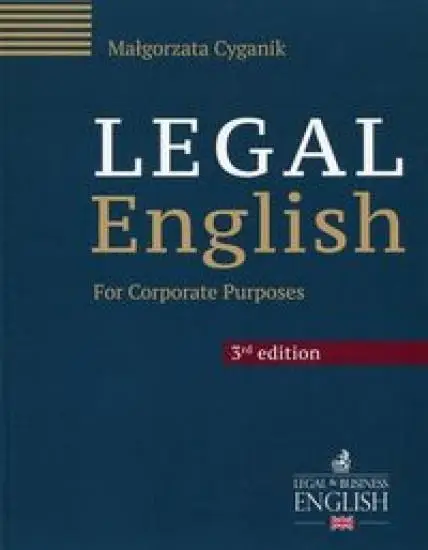 Legal English for Corporate Purposes - Małgorzata Cyganik