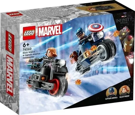 Lego MARVEL 76260 Motocykle Czarnej Wdowy...