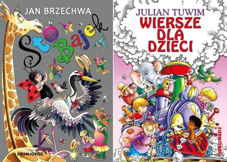 Lektura Wiersze dla dzieci Julian Tuwim + Sto Bajek Jan Brzechwa PAKIET - Jan Brzechwa