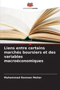 Liens entre certains marchés boursiers et des variables macroéconomiques - Mehar Muhammad Ramzan