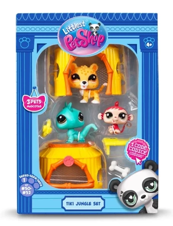 Littlest Pet Sho Zestaw Dżungla 3 figurki LPS00515 - TM TOYS