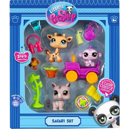 Littlest Pet Shop Zestaw Safari 3 figurki - TM Toys