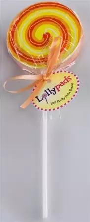 Lollypads lizak - karteczki samoprzylpne pomarańcz - Thinking Gifts