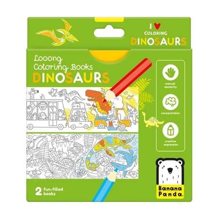 Looong Coloring Books - I love coloring. DINOSAURS 4+