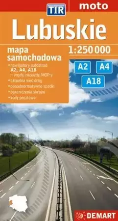 Lubuskie dla zawodowców. TIR. Mapa samochodowa - praca zbiorowa