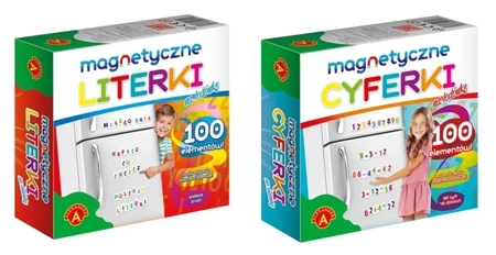 MAGNETYCZNE LITERKI I CYFERKI - 200 elementów ALEXANDER