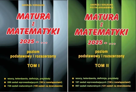 MATURA Z MATEMATYKI 2025 POZIOM PODSTAWOWY I ROZSZERZONY cz. 1 i 2 Kiełbasa - Andrzej Kiełbasa