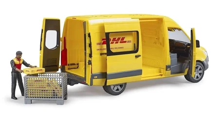 MB Sprinter DHL z figurką kuriera i z akcesoriami