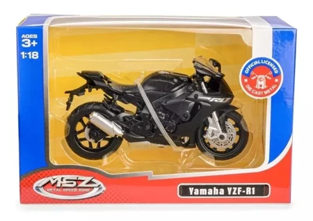 MSZ 1:18 YAMAHA YZF-R1 / 67705/black - Daffi