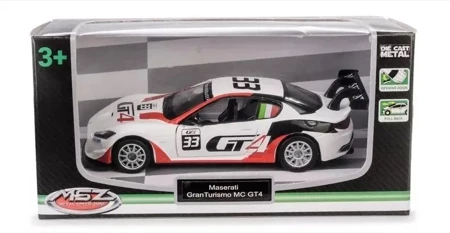 MSZ 1:43 Maserati GranTurismo MC GT4/67355A/white - Daffi