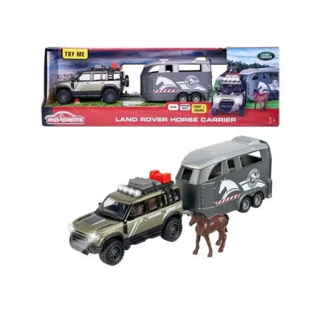 Majorette Land Rover zestaw dżokeja 25cm