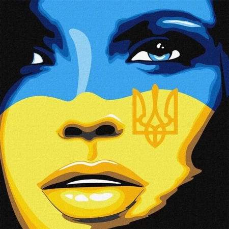 Malowanie po numerach - Wolna Ukraina 40x40cm - Ideyka
