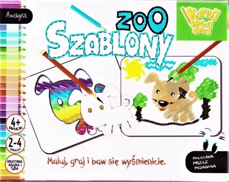 Maluj i graj - szablony zoo - Fan