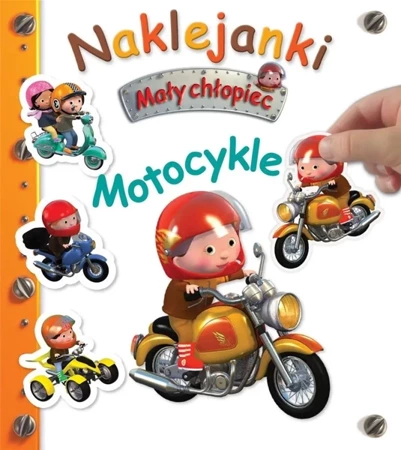 Mały chłopiec. Naklejanki. Motocykle - Nathalie Belineau