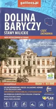 Mapa -Dolina Baryczy cz. zachodnia 1:65 000 w.2019 - praca zbiorowa