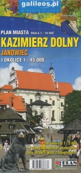 Mapa - Kazimierz Dolny i okolice 1:45 000 - praca zbiorowa