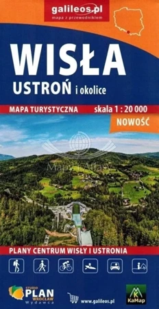 Mapa - Wisła, Ustroń i okolice 1:20 000 - praca zbiorowa