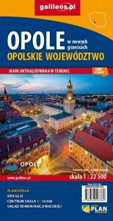Mapa - Woj. opolskie/Opole 1: 22 500 - praca zbiorowa