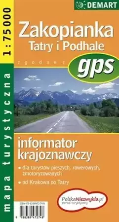 Mapa - Zakopianka Tatry i Podhale 1:75 000 - praca zbiorowa