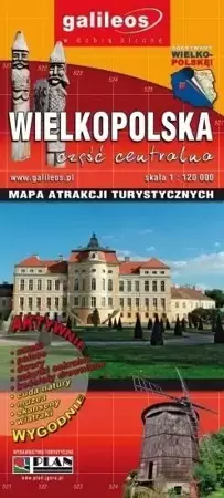 Mapa atrakcji tur. - Wielkopolska cz. centralna - praca zbiorowa