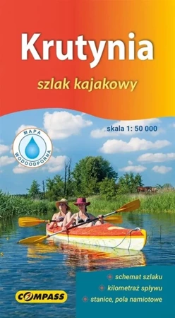 Mapa kajakowa - Krutynia 1:50 000 wersja polska - praca zbiorowa
