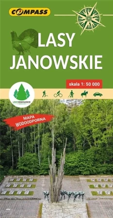 Mapa tur. - Lasy Janowskie lam 1:50 000 w.2022 - praca zbiorowa