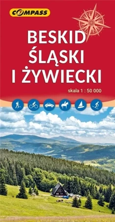 Mapa turystyczna - Beskid Śląski i Żywiecki w.2023 - praca zbiorowa