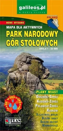 Mapa turystyczna - Park Narodowy Gór Stołowych - praca zbiorowa