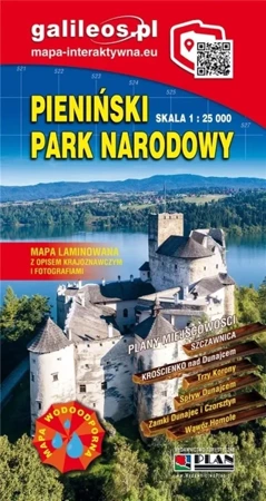 Mapa turystyczna - Pieniński PN 1:25 000 laminat - praca zbiorowa