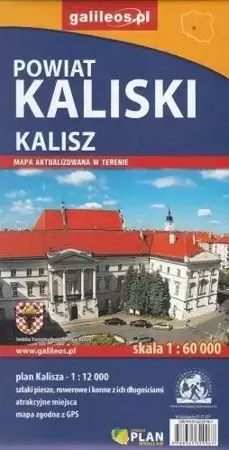 Mapa turystyczna - Powiat Kaliski/Kalisz 1:60 000 - praca zbiorowa