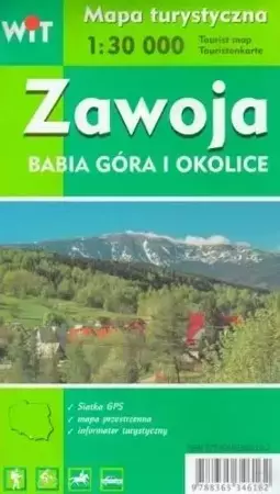 Mapa turystyczna -Zawoja, Babia Góra i okolice WIT - praca zbiorowa