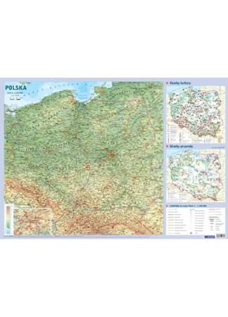 Mapa w tubie: Polska (Fizyczna) - Opracowanie zbiorowe