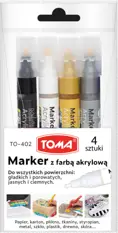 Marker akrylowy 4 kolory - TOMA