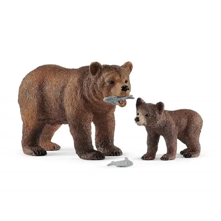 Matka grizzly z małym niedźwiedziem - SCHLEICH