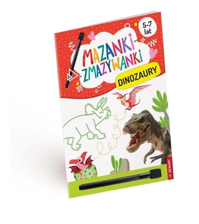 Mazanki-zmazywanki. Kolorowe dinozaury. Ćwiczenia - Anna Borchard